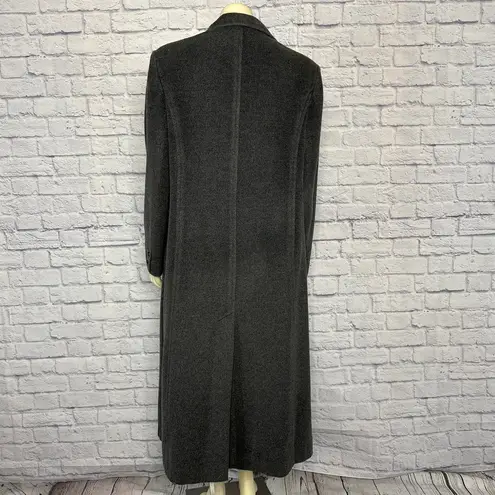 Jones New York Vintage Y2K JNY  Wool Mohair blend Long Gray Coat size Large