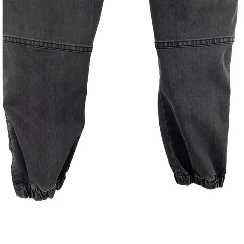 Nili Lotan Cropped French Military Pants Jeans Carbon Grey Cotton Utility SZ 27 Gray