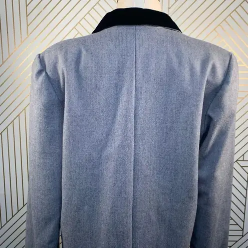 Henri Bendel Vintage Velvet Collar Zip Shift Dress