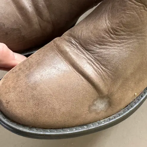 Bussola Zip Leather Ankle Boots