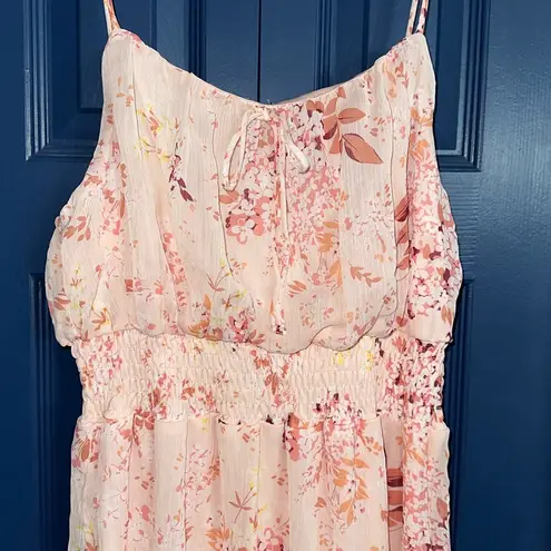 Monteau NWT Los Angeles Pink Floral Maxi Dress Size XL - $25 New With Tags  - From Whitney