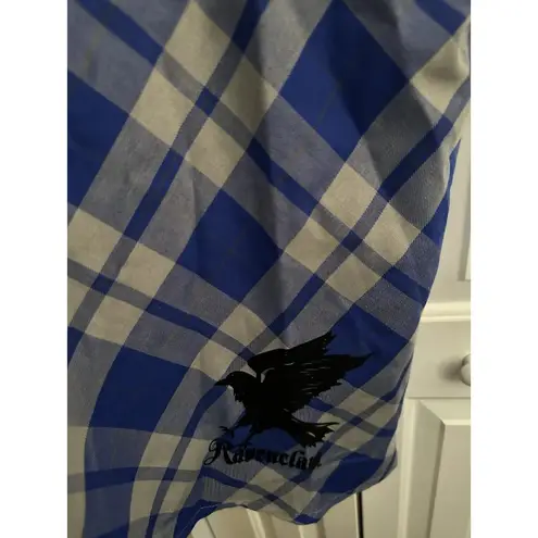 Harry Potter Women's Torrid Ravenclaw Blue Plaid School Skirt NEW 14