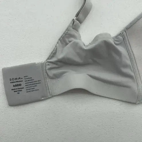 Soma Bra 40DD Enbliss Wireless Lightly Lined Adjustable Strap Back Closure Gray - Image 13