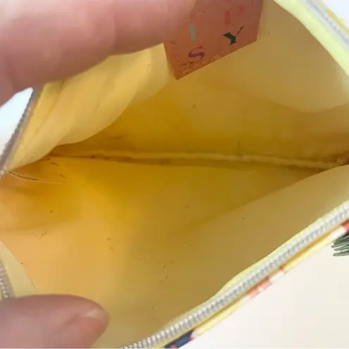 IPSY Cosmetic Bag Glam Makeup Pouch Travel Toiletry Zip Small Sunbathing Ladies Yellow