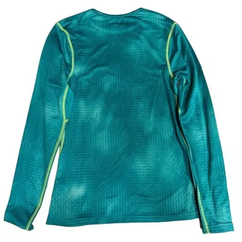 Mizuno BT Baselayer Shirt Base Layer Women Tile Blue Size Medium EUC