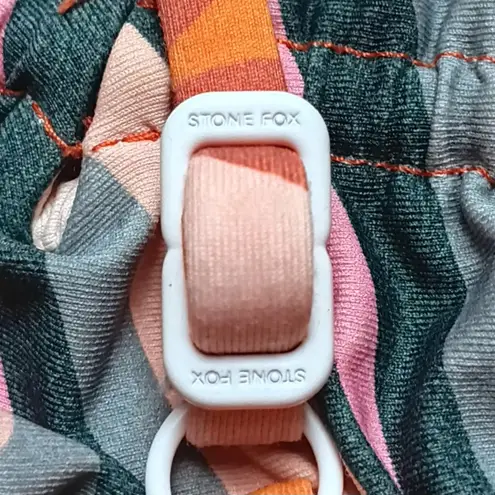 Stone Fox Swim Stone Cold Fox Swimsuit Lucia Scrunch One Piece Swimsuit Halter in Fiesta New NWOT