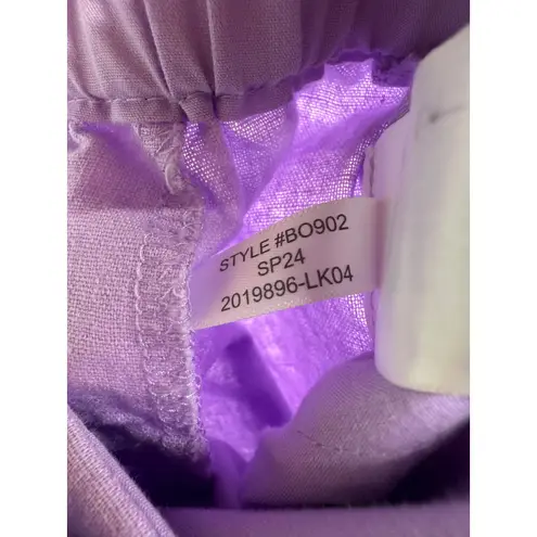 J. Crew Factory Sailor Pant Women 8 Linen Cotton Blend Ankle Lightweight Purple