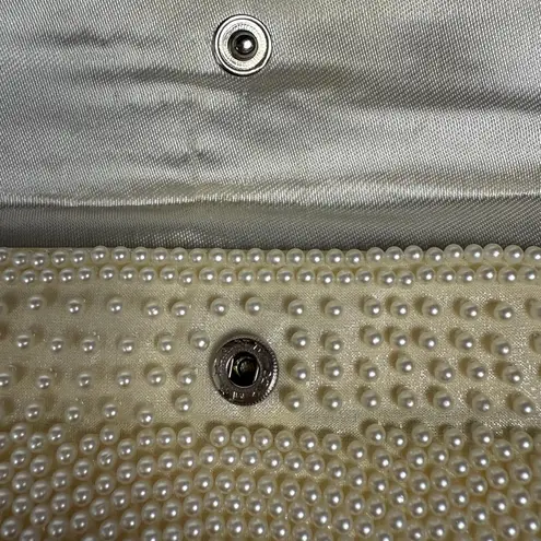 Vintage Beaded Clutch Purse – Bags by Susan – Ivory Pearl Beads, Made in Japan B