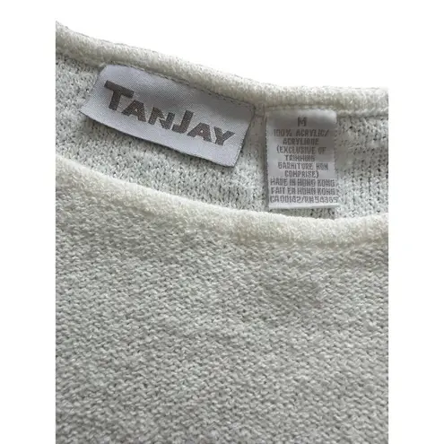 TanJay VTG Womens Medium Short Sleeve Elastic Waistband Daisy Flowers Grannycore