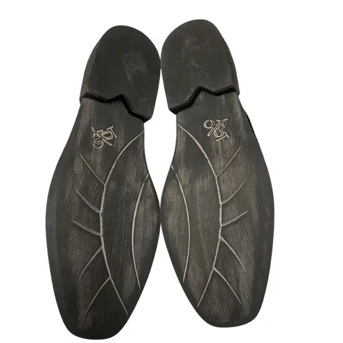 OTBT Black Calf Hair Coyote Slip On Shootie Size 8.5M Low Heel Minimalist