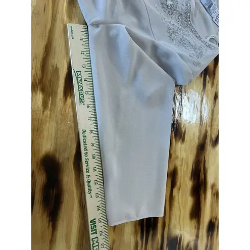 R & M Richards Blouse Women’s 20WP Embossed Beaded Vintage Formal Wedding Classic