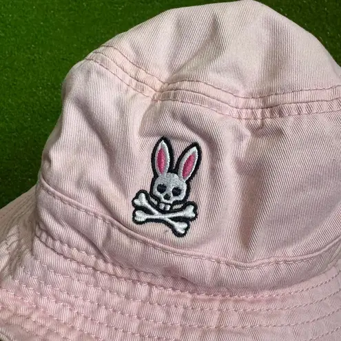 Psycho Bunny Women's Soft Pink OSFA Bucket Hat Logo Outdoors