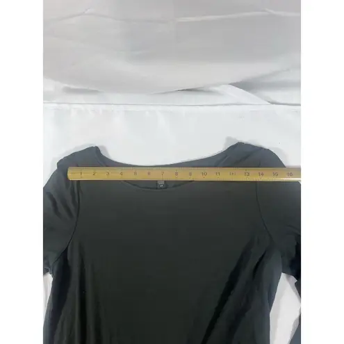Eileen Fisher  T-Shirt Dress Black 3/4 Sleeve A-Line Size Small