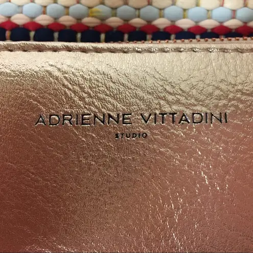 Adrienne Vittadini Rose Gold RFID Zip Wallet
