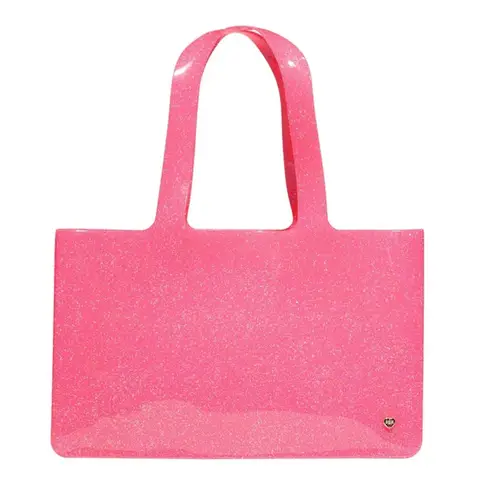 Stoney Clover Lane NWT Bubble Gum Jelly Tote Bag Scented Barbie Pink