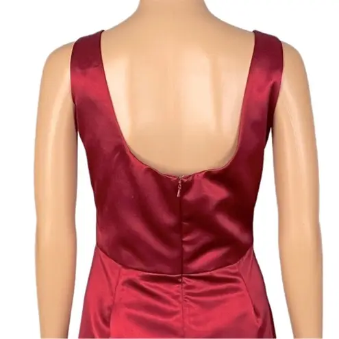 After Six red Taffeta A-line semi-formal or bridesmaid dress. Size 12. EUC