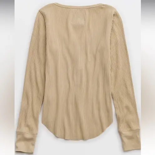 Aerie  Ribbed Henley Shirt