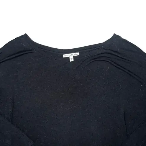 EXPRESS ‎ One Eleven Size XS Oversized Black Long Sleeve Scoop Neck Shirt