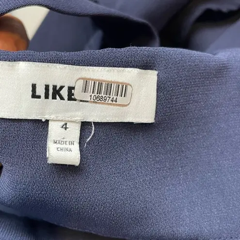 Likely Bellamy Cold Should Ruffle Mini Dress in Navy Blue Size 4