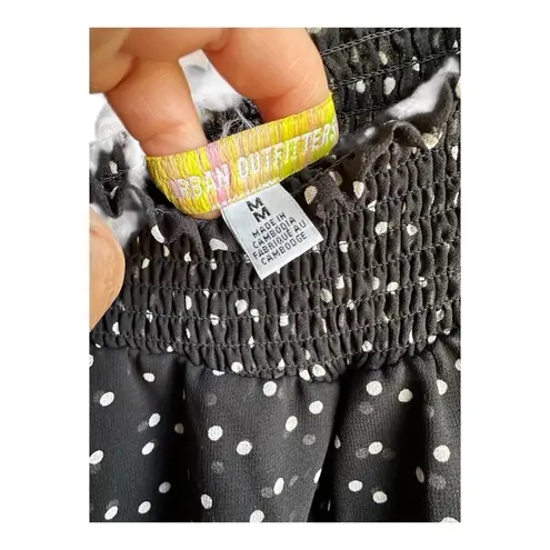 Urban Outfitters Black Polka Dot Skort