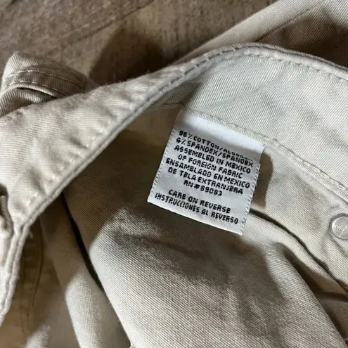 2000s Y2k L.e.i. Cream Khaki Mid Rise Flare Pants Jeans Womens Size 9 Tan