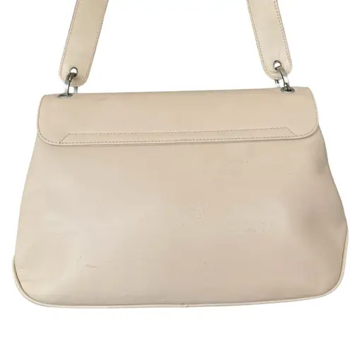 Salvatore Ferragamo Vara Beige Leather Shoulder Bag
