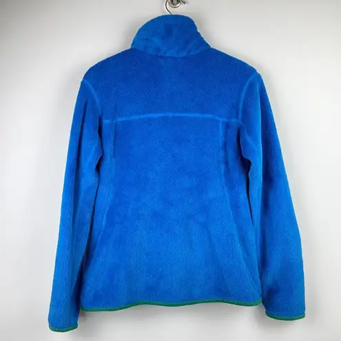 Patagonia  Pull Over Fleece Blue w/ Green Accents  - Women’s Small