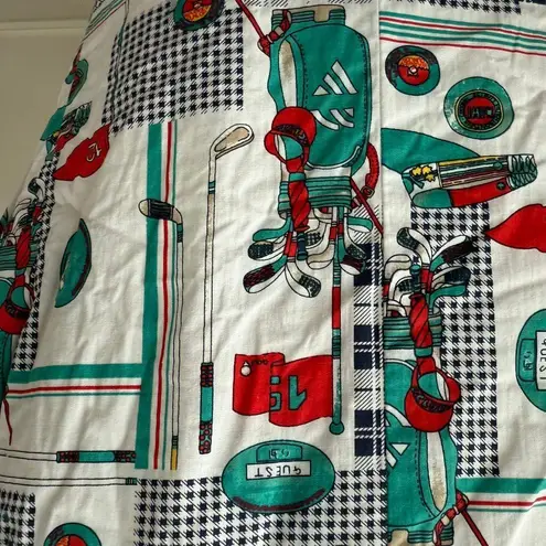 Vintage 90s Tabi International Golf Novelty Print Vest 16 XL Green