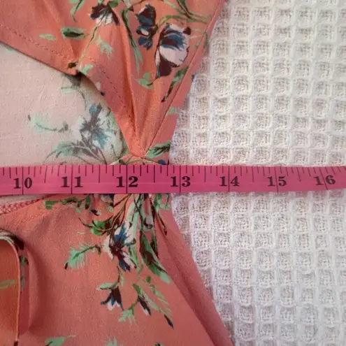 Flynn Skye balletcore pink floral mini with cut-out and lace-up detailing NWT SM