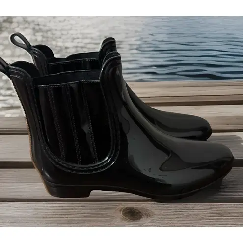 Jolie Kada Size 10 Water Proof Rain Boots Ankle Black Bootie
