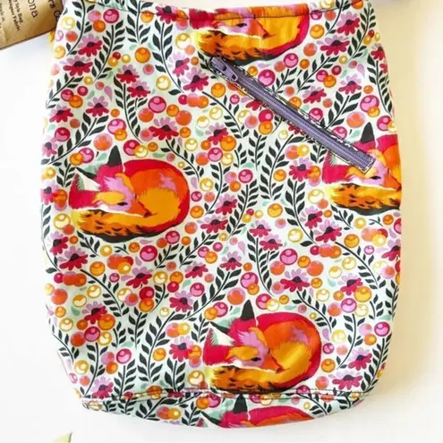 Three Sisters Co Sleeping Foxes Handmade Crossbody Bag Boho Cottagecore Sweet Orange