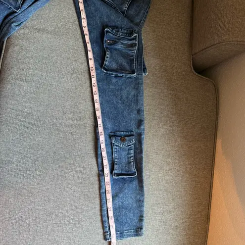 Mad For Love Denim Jumpsuit Sz Small Blue