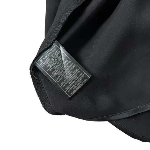 Steve Madden  Black Asymmetrical Satin  Dress Women Medium NWT MSRP $89 | 31-27