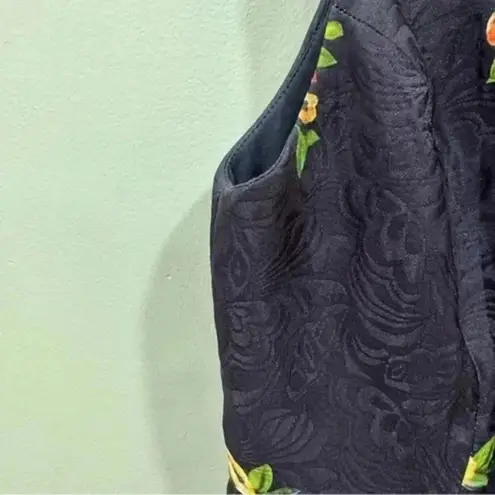 YA Los Angeles floral sleeveless jacquard dress Medium