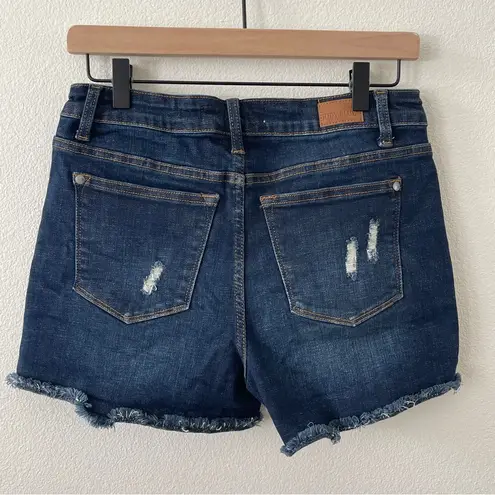 Judy Blue Camo Patch High Waist Denim Shorts M