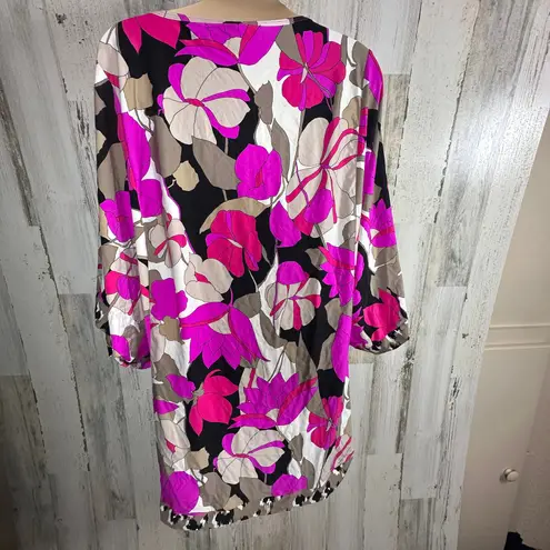 Trina Turk  Cover-Up S | Wing Sleeves | Resort Wear | Boho Chic | MSRP $118