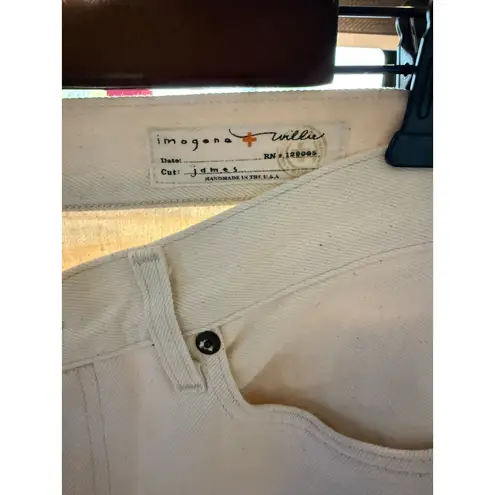 NWOT Imogene & Willie cream white jeans size 25 (James Cut)