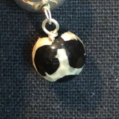 Sterling Silver SIMON SEBBAG Hammered Turtle Shell Agate Drop Dangle Earrings - Image 9