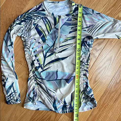 Calia swim set Tropical Leaf Print Bikini Set Blue Size M