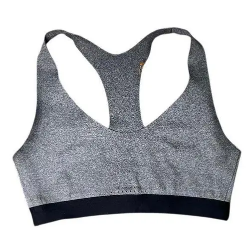 All In Motion Cutout Racerback Sports Bra Mesh Ventilated Stretch Gray S