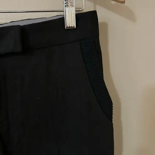 Stella McCartney Black Linen Straight Leg Trousers Size 36