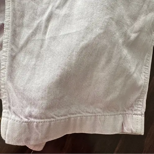 Old Navy  Light Purple Lilac Cotton Denim Short Sleeve Belted Jumpsuit