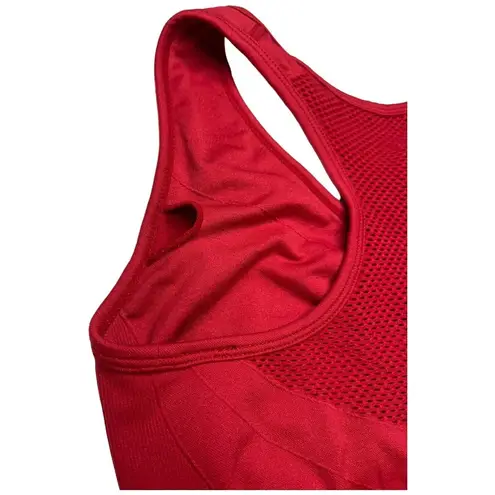 Zella  Yoga +Studio Seamless Racerback Athletic Sports Bra Red S