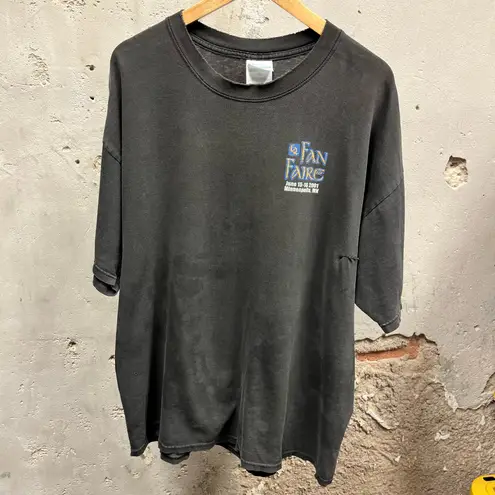 Vintage 2001 Everquest Shadows of Luclin Fan Faire Gaming Promo Playstation Tee Black Size XL