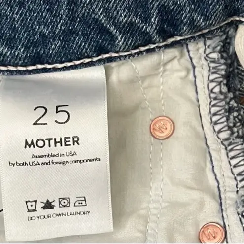 MOTHER Superior The Thrasher Straight Leg Jeans In Striped Wicked Size 25 Blue