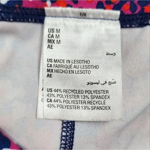 Ideology Compression Side-Pocket Cropped Leggings Multicolor Abstract Pattern M