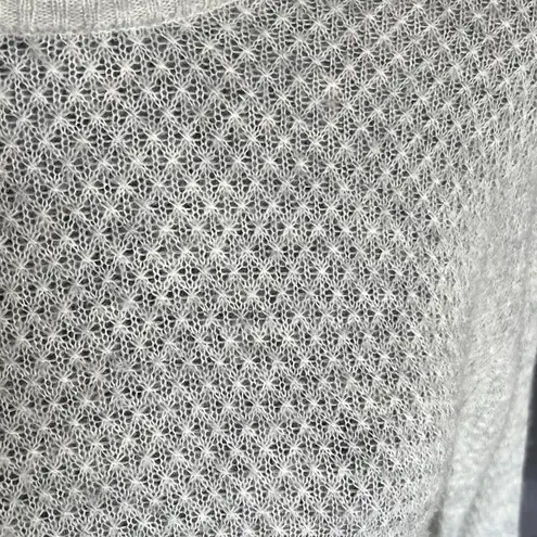 Quince Cream Crew Neck Sweater wool nylon and alpaca blend size Small