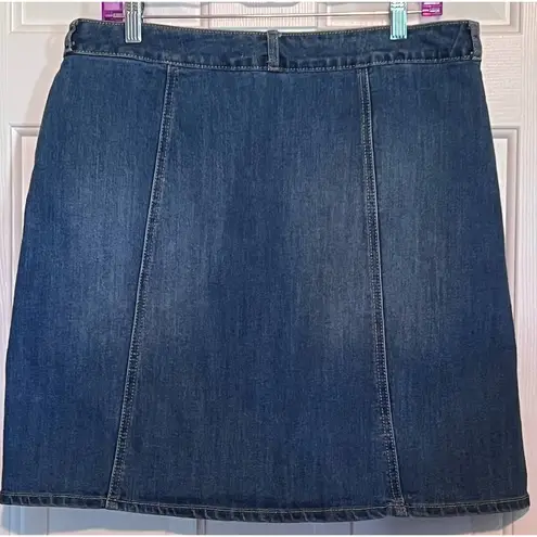 Est. 1946  Demin Women's Button Front Demin Skirt Size 14 19" Long x 17" Waist‎