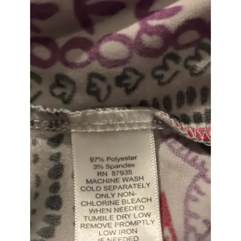 Susan Graver 1X Paisley Print Long Sleeve Tunic Top Women's