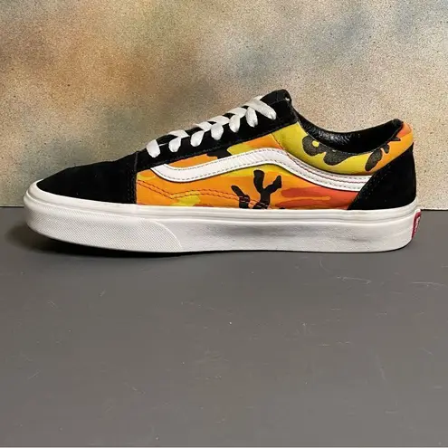 Vans Old Skool Pop Camo Orange Women's Sneakers Size 7M